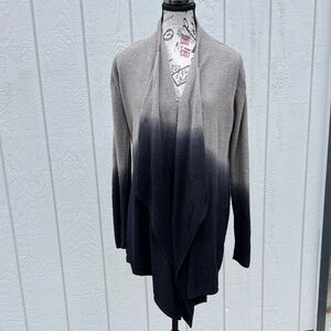 Barefoot Dreams Ombre Cardigan in Gray and Black
